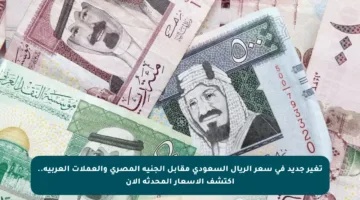 تغير جديد في سعر الريال السعودي مقابل الجنيه المصري والعملات العربية.. اكتشف الأسعار المحدثة الآن